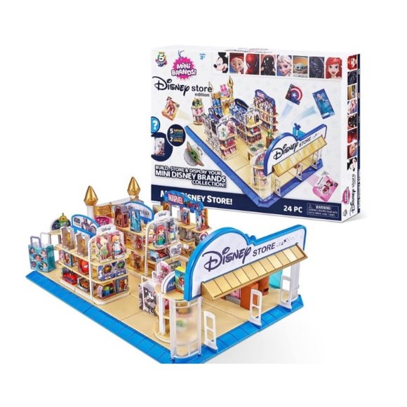 Disney Toys Disney Toy Store 5 Surprise Mini Brands Playset By Zuru 5 Exclusive Mystery Mini